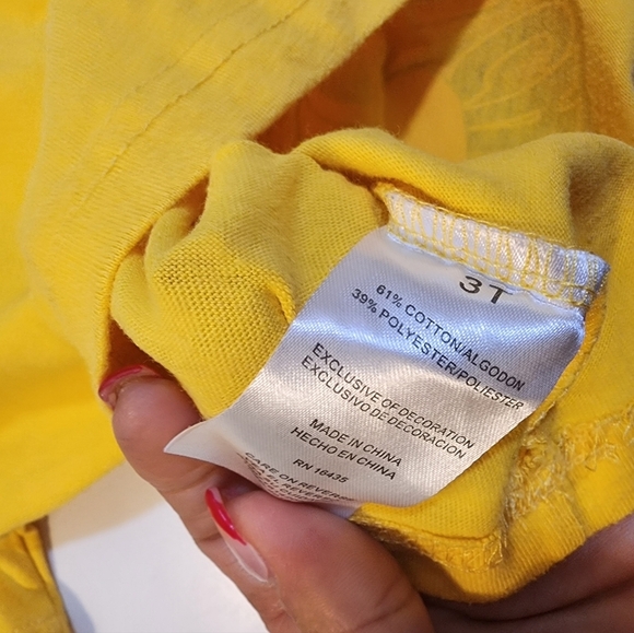 Disney Mickey Mouse Club House Yellow Kids Tshit Size 3T - Picture 2 of 9